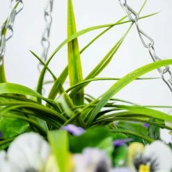 Pansy Artificial Hanging Basket -Cheap PLANTERS Store DF2782 add image 1 565b