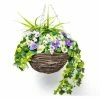 Pansy Artificial Hanging Basket