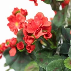 Geranium Artificial Hanging Basket -Cheap PLANTERS Store DF2786 add image 1 e522