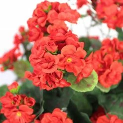 Geranium Artificial Hanging Basket -Cheap PLANTERS Store DF2786 add image 2 5700
