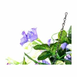 Pair of 26cm Purple Duranta Artificial Hanging Basket with Solar Lights by Primrose™ -Cheap PLANTERS Store DF9124PAIR add image 5 3b96
