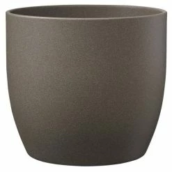 27cm Grey Brown Indoor Plant Pot | By Primrose