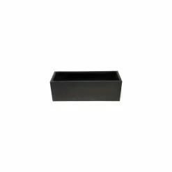 100cm Zinc Galvanised Black Trough Planter - By Primrose™ -Cheap PLANTERS Store PP0005XL add image 1 4d52