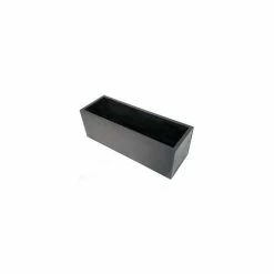 100cm Zinc Galvanised Black Trough Planter - By Primrose™ -Cheap PLANTERS Store PP0005XL add image 2 6d53