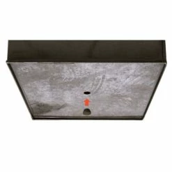 30cm Zinc Galvanised Mocha Brown Cube Pot - By Primrose™ -Cheap PLANTERS Store PP0041M add image 4 4c67