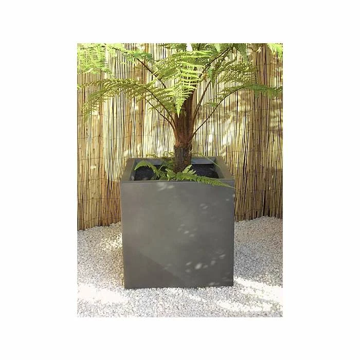 Fibreglass cube planter – Silver, Graphite and other colours - H40cm x W40cm - Other colour - see below 1 Fibreglass cube planter – Silver, Graphite and other colours - H40cm x W40cm - Other colour - see below