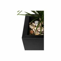 100cm Zinc Galvanised Black Tapered Cube Planter - By Primrose™ -Cheap PLANTERS Store PP0068X add image 2 a6b9