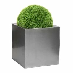 40cm Zinc Galvanised Silver Cube Planters - By Primrose™ 19 40cm Zinc Galvanised Silver Cube Planters - By Primrose™ -Cheap PLANTERS Store PP0079L add image 8 c2a5