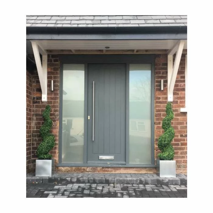 30cm Zinc Galvanised Silver Cube Pot - By Primrose™ 2 30cm Zinc Galvanised Silver Cube Pot - By Primrose™ - Image 2