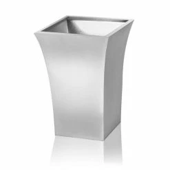 H38 Zinc Galvanised Silver Flared Square Planter - By Primrose™ -Cheap PLANTERS Store PP0250S2 add image 2 58b3