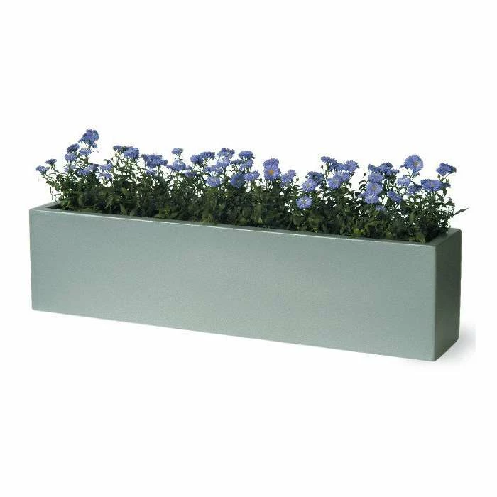 Window Box Fibreglass/Resin Planter - Faux Lead 1 Window Box Fibreglass/Resin Planter - Faux Lead