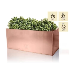 75cm Zinc Galvanised Trough Planter in a Copper Finish by Primrose™ 15 75cm Zinc Galvanised Trough Planter in a Copper Finish by Primrose™ -Cheap PLANTERS Store PP0261L main image 45bf