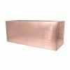 75cm Zinc Galvanised Trough Planter in a Copper Finish by Primrose™
