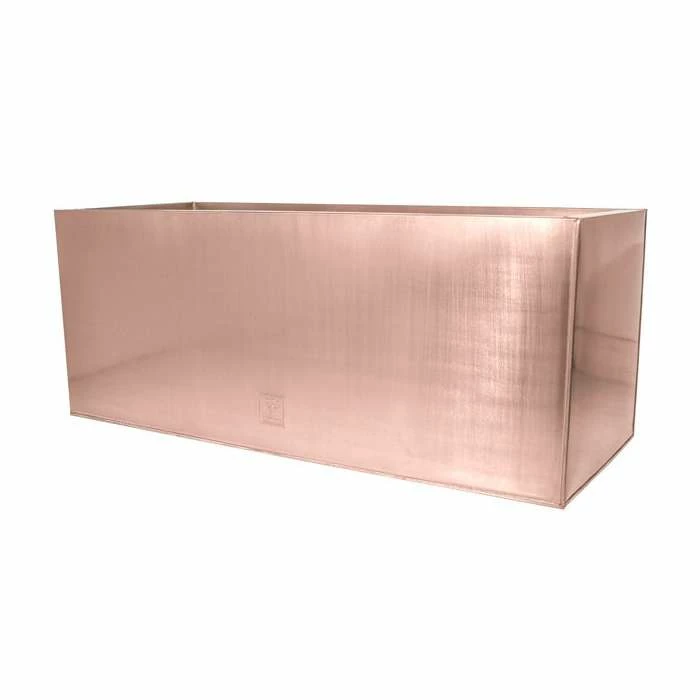 75cm Zinc Galvanised Trough Planter in a Copper Finish by Primrose™ 1 75cm Zinc Galvanised Trough Planter in a Copper Finish by Primrose™