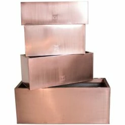 64cm Zinc Galvanised Trough Planter in a Copper Finish by Primrose™ 13 64cm Zinc Galvanised Trough Planter in a Copper Finish by Primrose™ -Cheap PLANTERS Store PP0261M add image 5 e238