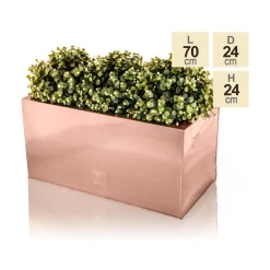 70cm Zinc Galvanised Trough Planter in a Copper Finish by Primrose™ 15 70cm Zinc Galvanised Trough Planter in a Copper Finish by Primrose™ -Cheap PLANTERS Store PP0261S main image 2b6c
