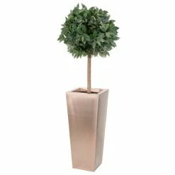 H48cm Zinc Galvanised Flared Square Planter in a Copper Finish by Primrose™ -Cheap PLANTERS Store PP0262S add image 3 a811