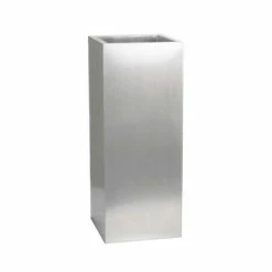 H50cm Zinc Galvanised Tall Cube Planters in Silver - By Primrose™ -Cheap PLANTERS Store PP0341S add image 2 72aa