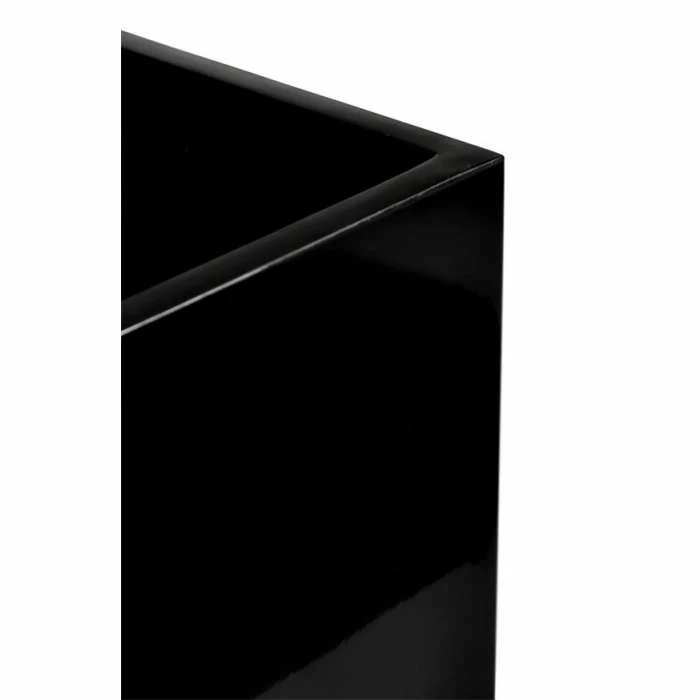 80cm Gloss Fibreglass Trough Planter in Black - By Primrose™ 3 80cm Gloss Fibreglass Trough Planter in Black - By Primrose™ - Image 3