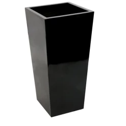 1.2m x 43cm Gloss Tall Flared Square Fibreglass Planter Black - By Primrose™ 7 1.2m x 43cm Gloss Tall Flared Square Fibreglass Planter Black - By Primrose™ -Cheap PLANTERS Store PP0404XL main image a79f