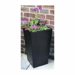 90cm x 40cm Tall Flared Square Fibreglass Planter in Matt Black - By Primrose™ -Cheap PLANTERS Store PP0405M add image 3 e91c