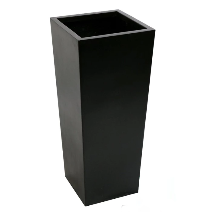 120cm x 43cm Tall Flared Square Fibreglass Planter in Matt Black - By Primrose™ 6 120cm x 43cm Tall Flared Square Fibreglass Planter in Matt Black - By Primrose™ - Image 6