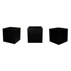 H60cm Fibreglass Cube Planter in Matt Black - By Primrose™ 7 H60cm Fibreglass Cube Planter in Matt Black - By Primrose™ -Cheap PLANTERS Store PP0408L add image 3 ce51