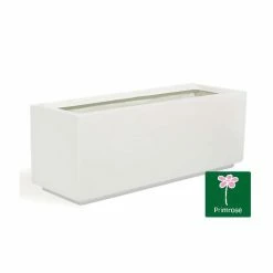 L90cm Fibreglass Trough Gloss Planter - By Primrose™