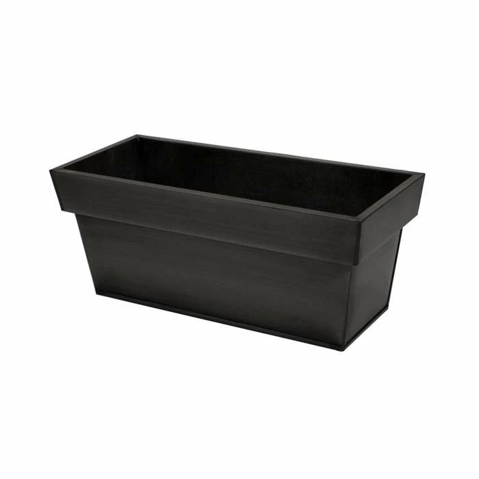 60cm Zinc Edge Pewter Trough Planters - By Primrose™ 1 60cm Zinc Edge Pewter Trough Planters - By Primrose™