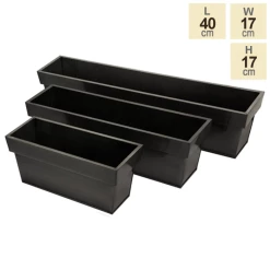 40cm Zinc Small Pewter Edge Trough Planter - By Primrose™ 9 40cm Zinc Small Pewter Edge Trough Planter - By Primrose™ -Cheap PLANTERS Store PP0442S main image 4b58