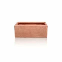 80cm Terracotta Fibrecotta Trough Planter -Cheap PLANTERS Store PP0450L add image 3 437b