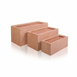 50cm Terracotta Fibrecotta Trough Planter -Cheap PLANTERS Store PP0450S add image 3 844b