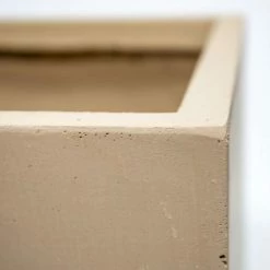 40cm Fibrecotta Sand Large Cube Planter -Cheap PLANTERS Store PP0453L add image 3 9808