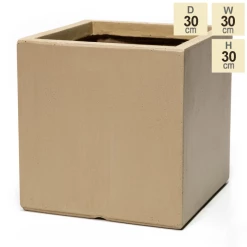 30cm Fibrecotta Medium Sand Cube Pot -Cheap PLANTERS Store PP0453M main image 8ee1