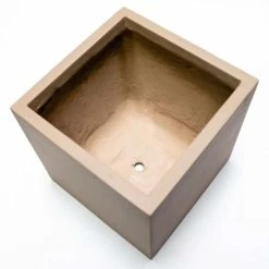 50cm Fibrecotta XL Sand Finish Cube Planter -Cheap PLANTERS Store PP0453XL add image 2 8576
