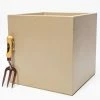 50cm Fibrecotta XL Sand Finish Cube Planter