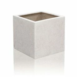 63cm Poly-Terrazzo Jumbo White Cube Planter -Cheap PLANTERS Store PP0463JUMBO add image 3 637f
