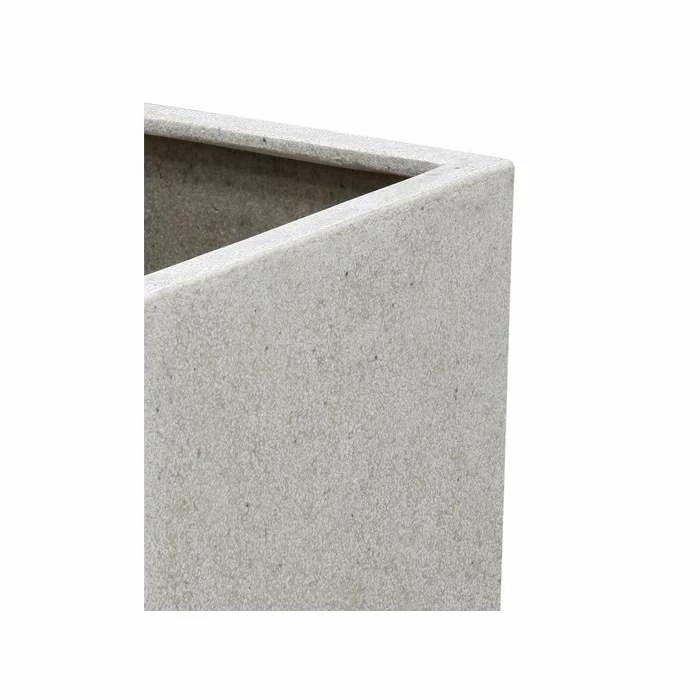 H52cm Poly-Terrazzo XL White Cube Planter 2 H52cm Poly-Terrazzo XL White Cube Planter - Image 2