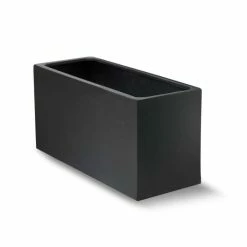 80cm Polystone Small Black Trough Planter -Cheap PLANTERS Store PP0472S add image 7 ee7a