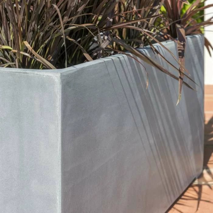 100cm Polystone Large Grey Trough Planter 7 100cm Polystone Large Grey Trough Planter - Image 7