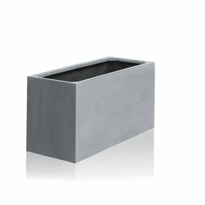 100cm Polystone Large Grey Trough Planter 2 100cm Polystone Large Grey Trough Planter - Image 2