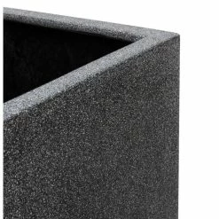 100cm Poly-Terrazzo Large Black Trough Planter -Cheap PLANTERS Store PP0474L add image 1 4028