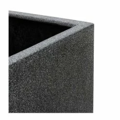 60cm Poly-Terrazzo Small Black Tall Cube Planter -Cheap PLANTERS Store PP0478S add image 1 0440