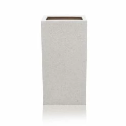 79cm Polyterrazzo Large White Tall Cube Planter 8 79cm Polyterrazzo Large White Tall Cube Planter -Cheap PLANTERS Store PP0479L add image 3 0af9