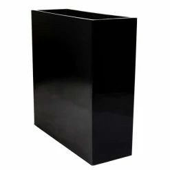 90cm Tall Trough Fibreglass Planter in Matt Black - By Primrose™ -Cheap PLANTERS Store PP0494L add image 2 265c