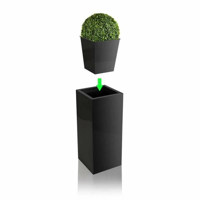 28cm Tall Cube Planter Insert - By Primrose™ 2 28cm Tall Cube Planter Insert - By Primrose™ - Image 2