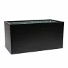 100cm Zinc Galvanised Black Trough