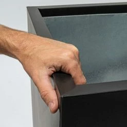 100cm Zinc Galvanised Black Trough -Cheap PLANTERS Store PP10701 add image 5 5a1a