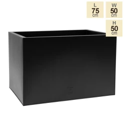 75cm Zinc Galvanised Black Trough 13 75cm Zinc Galvanised Black Trough -Cheap PLANTERS Store PP10703 main image fb57