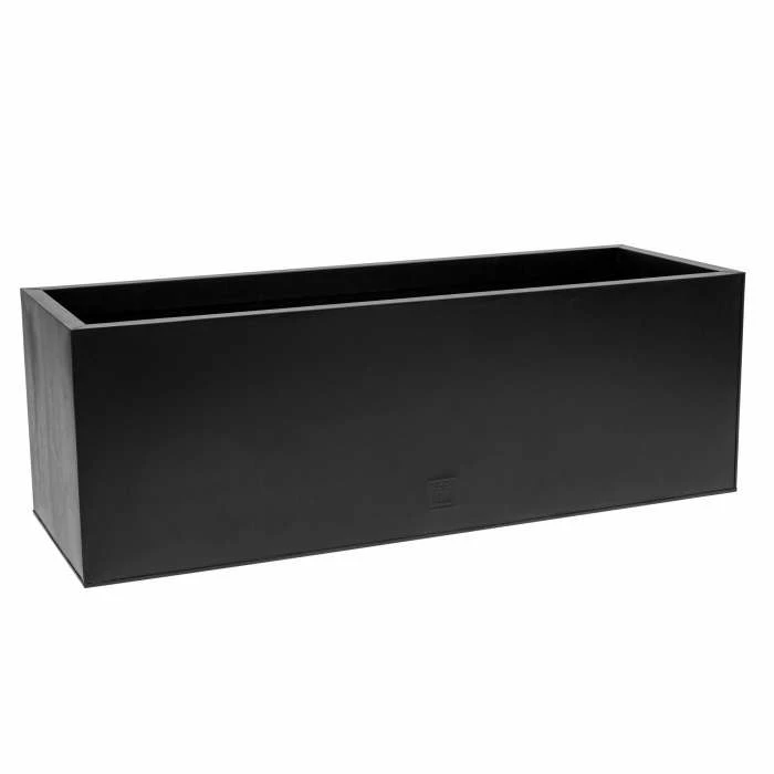120cm Zinc Galvanised Black Trough 1 120cm Zinc Galvanised Black Trough